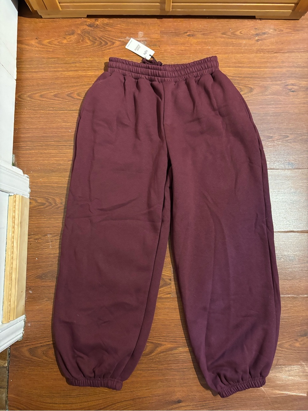 NWT Urban Active Women’s Burgundy Jogger Sweatpants